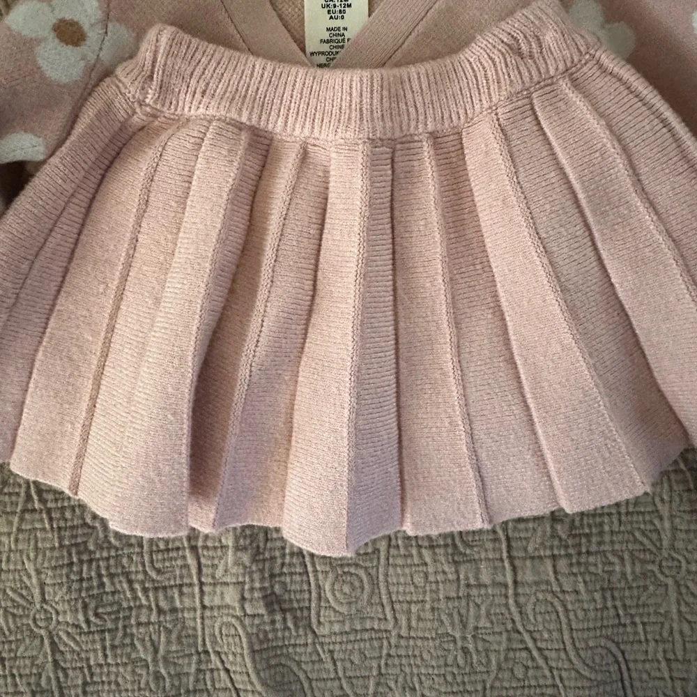Happily Grey Kids' Floral Cardigan and Skirt Set + hair clip - Pink - Picture 8 of 8